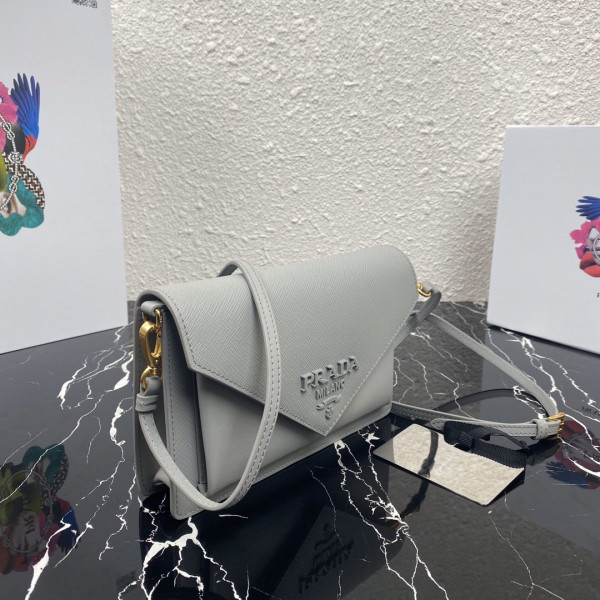 Pra*a saffiano leather mini-bag