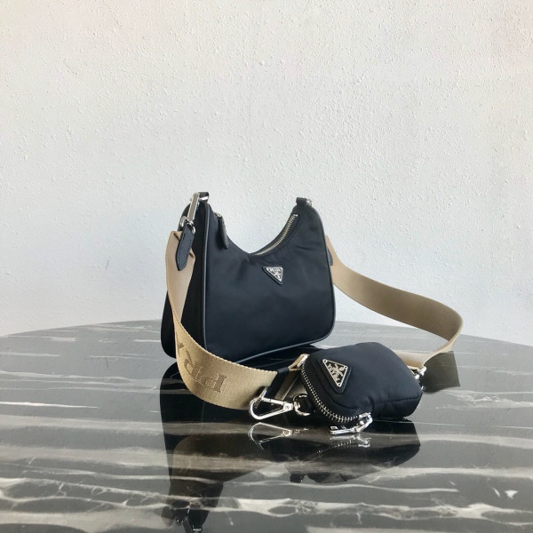 Pra*a nylon hobo bag