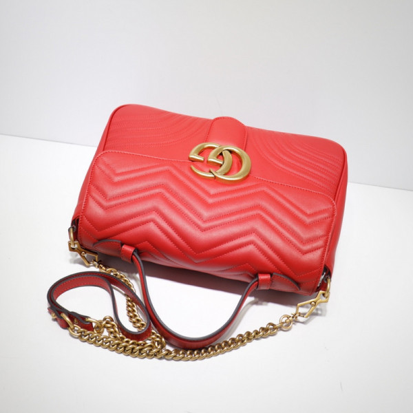 G*u*i gg marmont medium top handle bag