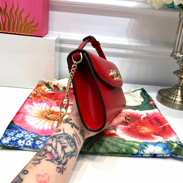 G*u*i zumi smooth leather small shoulder bag