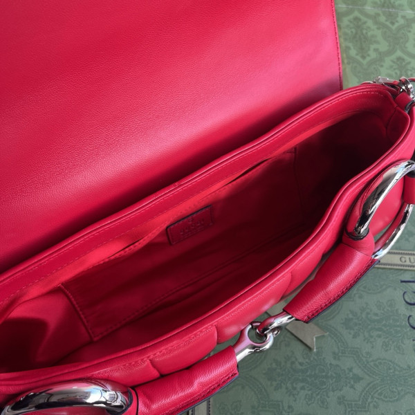 G*u*i horsebit chain big shoulder bag