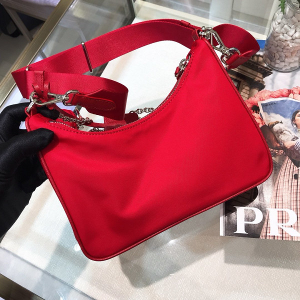 Pra*a nylon hobo bag
