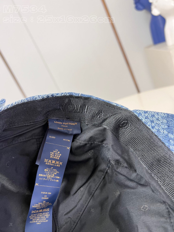 l0*is V*t0n damier denim 3d cap