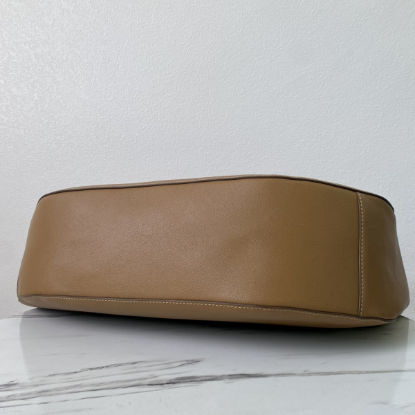 Pra*a large leather shoulder bag