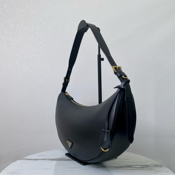 Pra*a demi-lune large shoulder bag-42*19.5*8.5cm