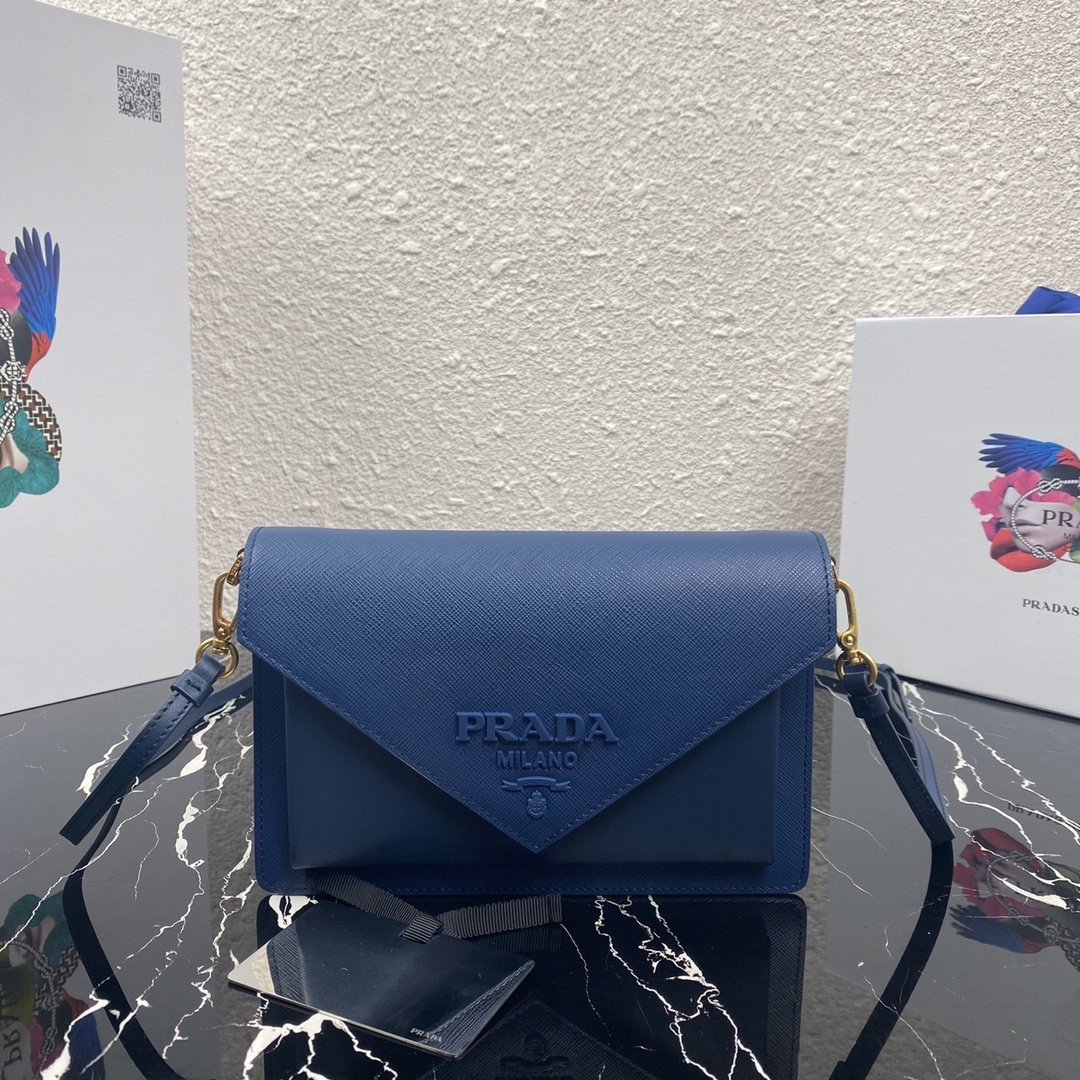 Pra*a saffiano leather mini-bag